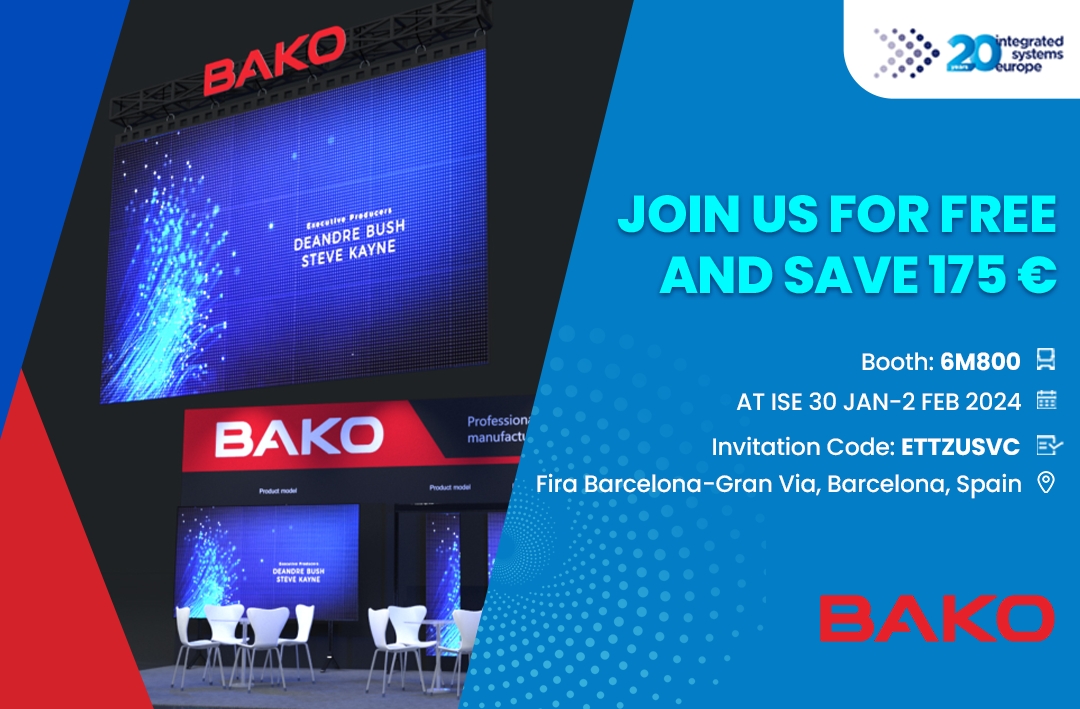 Innovative LED Displays by BAKO on ISE 2024